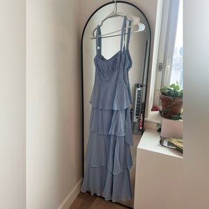 Elegant Blue Maxi Dress